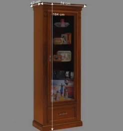 Vitrine in Kirschbaumfarben - Manukau