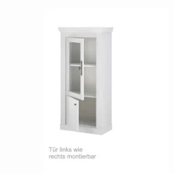 Vitrine in weißer Holzoptik Pinie - Liancos