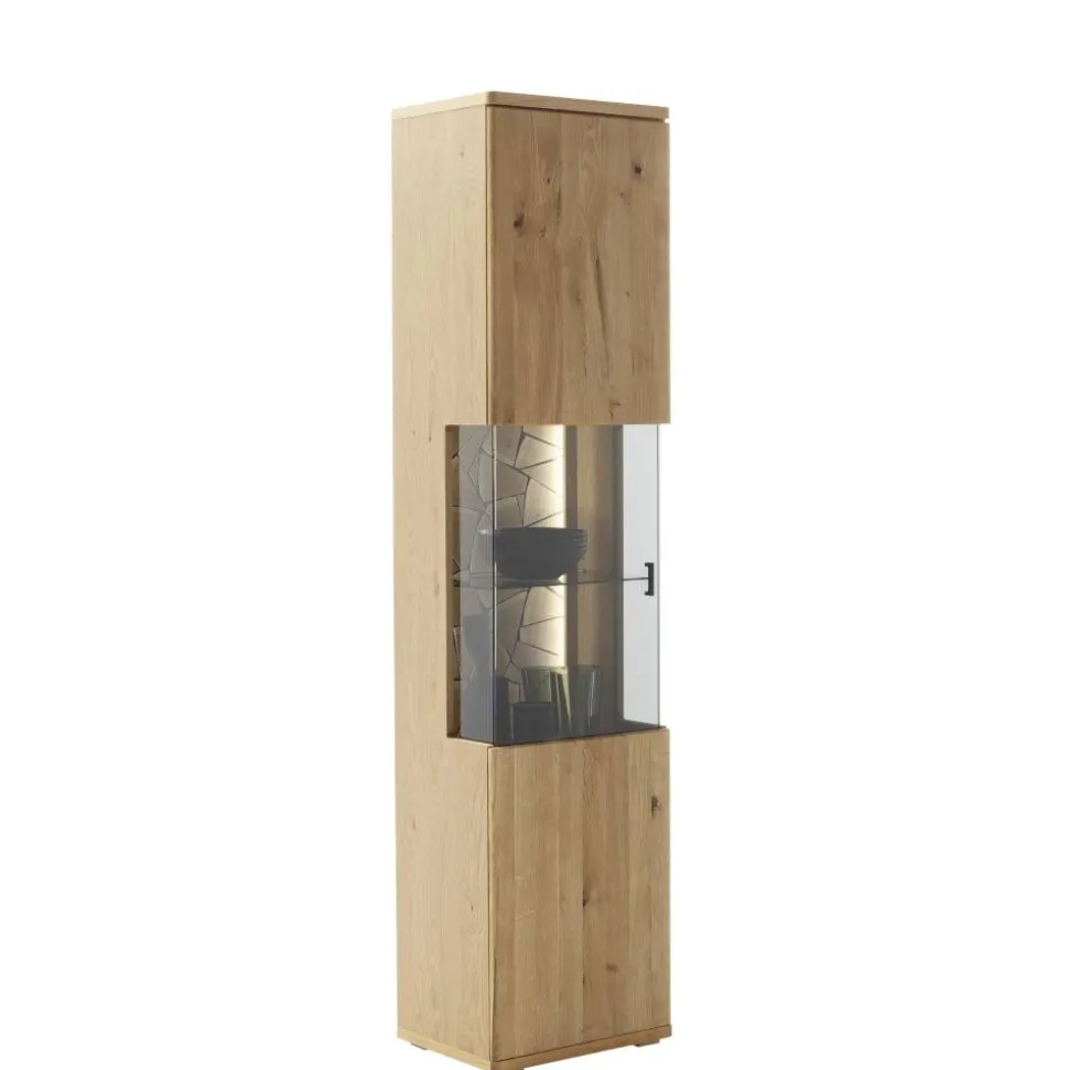 Vitrine in Wildeiche teilmassiv - Dagmy