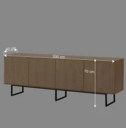 Vitrine und TV-Board Set - Jaskin (zweiteilig)