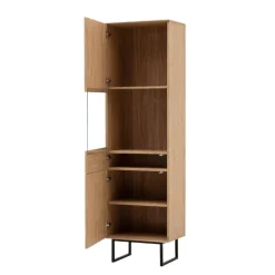 Vitrine und TV-Board Set - Jaskin (zweiteilig)