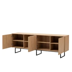 Vitrine und TV-Board Set - Jaskin (zweiteilig)