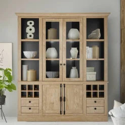 Vitrinenschrank im Landhaus Look - Hengas