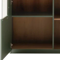 Vitrinenschrank in Graugrün - Kwin