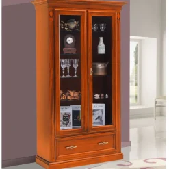 Vitrinenschrank in Kirschbaumfarben - Manukau
