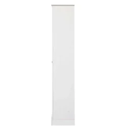Vitrinenschrank in Weiß mit Grau - Lucasario