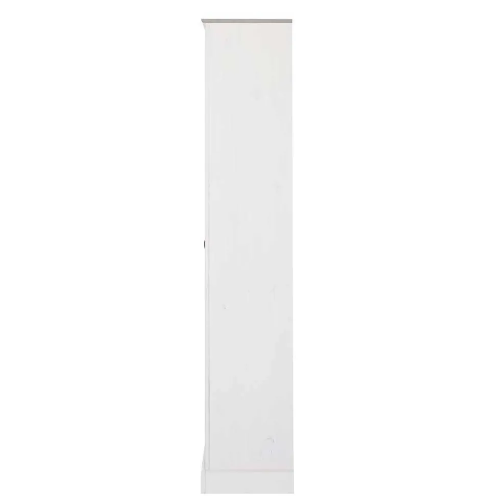 Vitrinenschrank in Weiß mit Grau - Lucasario