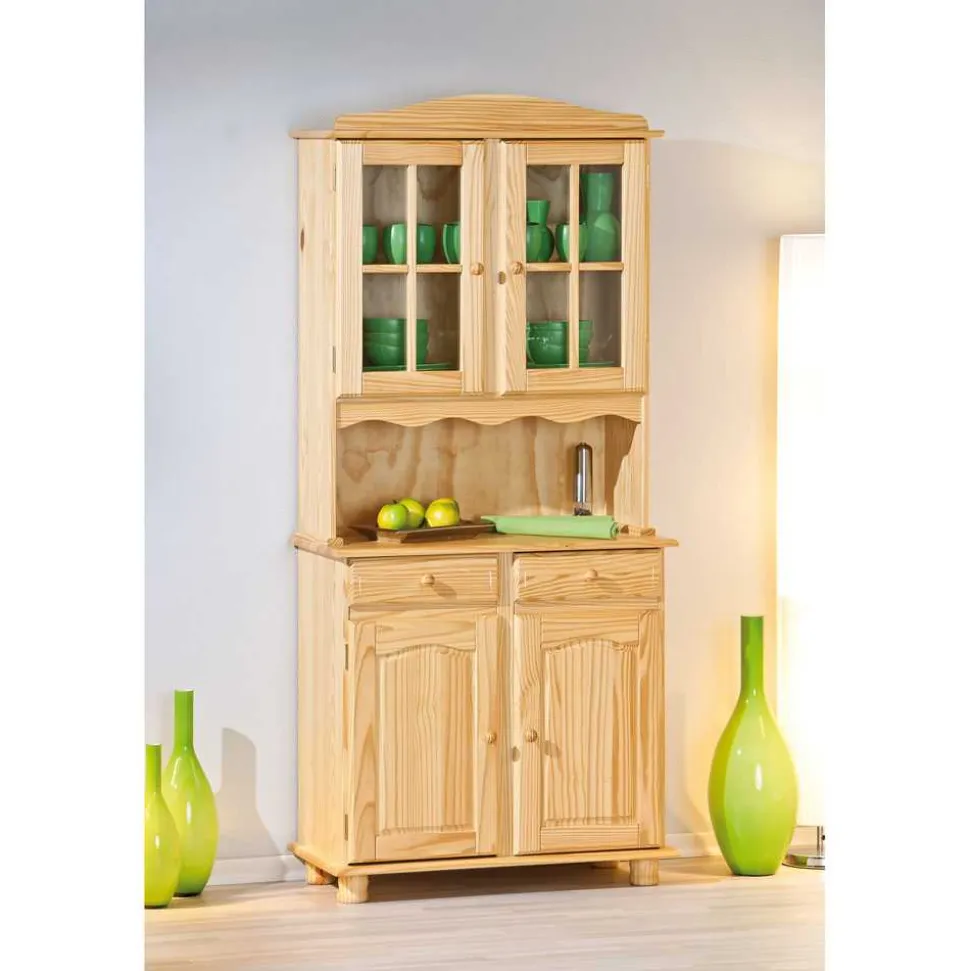 Vitrinenschrank Nabrosia im Landhausstil