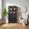 Vitrinenschrank Sentiments in Schwarz