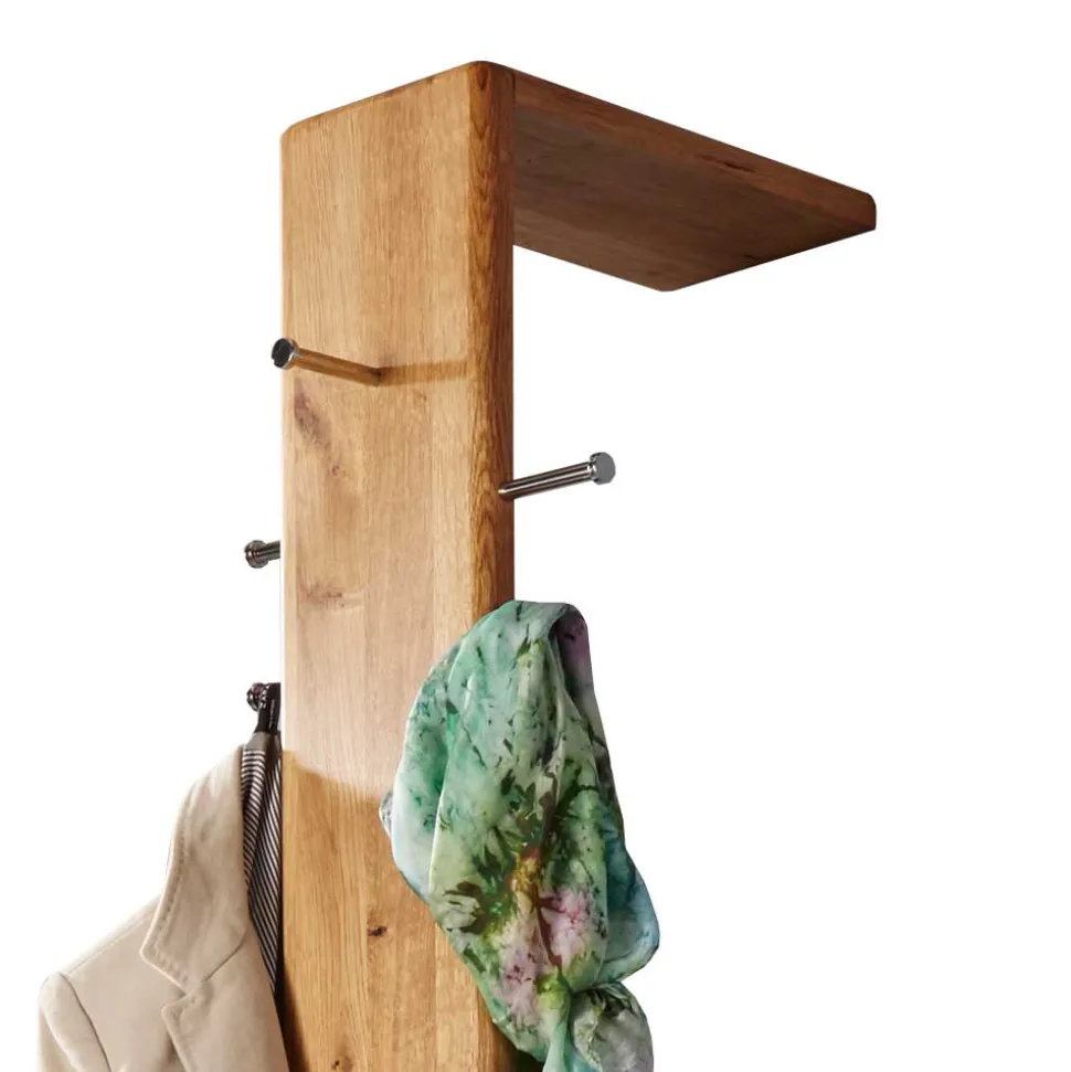 Vollholz Garderobe aus Wildeiche Massivholz - Uvinessa