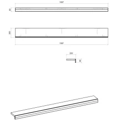 Wandboard in Hellgrau - modern - Lioscas