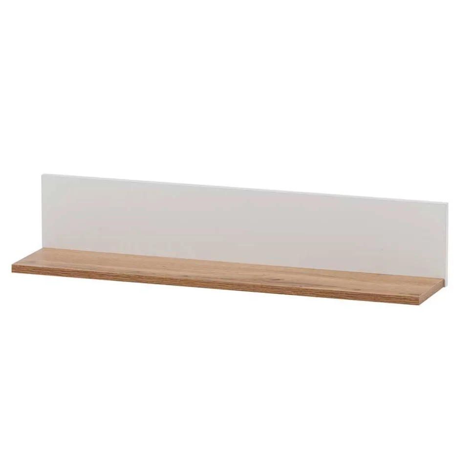 Wandboard in Weiß und Eiche - Cabinda