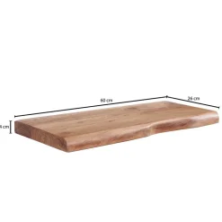 Wandboard mit Naturkante in 6 Breiten - Elmin