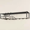 Wandgarderobe mit 7 Kleiderhaken & Hutablage - Satroni