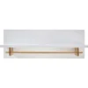 Wandgarderobe mit Ablageboden & Holzstange - Catia