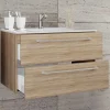 Waschtisch-Konsole mit Waschbecken - Caleena
