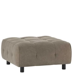 Webstoff Couchhocker in Graugrün - Visaraldo