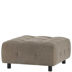 Webstoff Couchhocker in Graugrün - Visaraldo