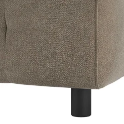 Webstoff Couchhocker in Graugrün - Visaraldo