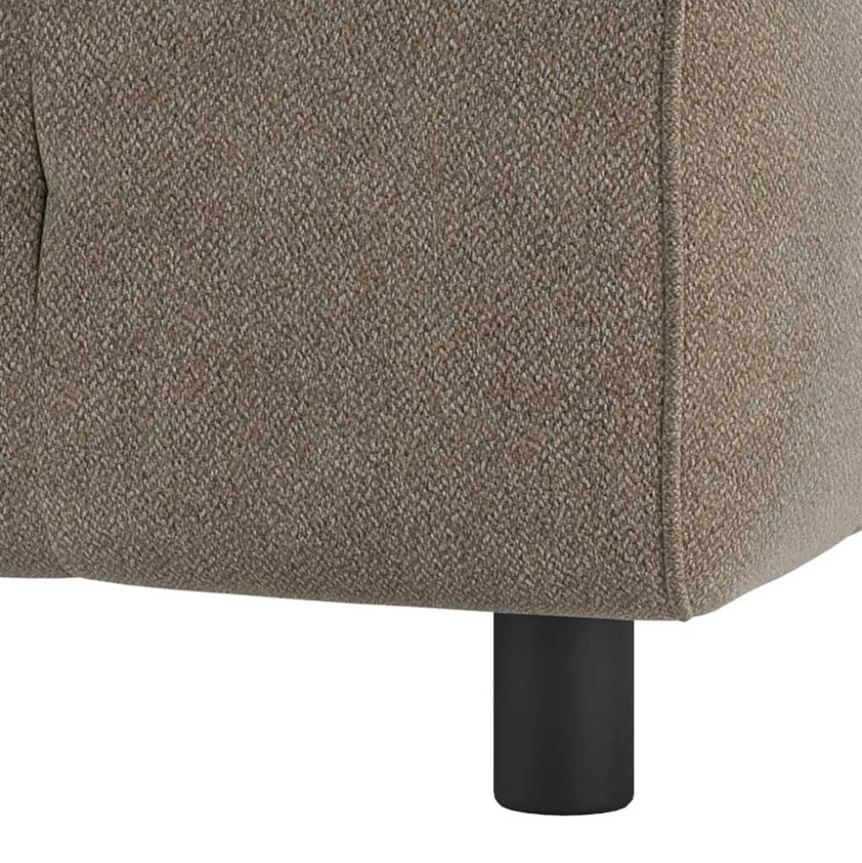 Webstoff Couchhocker in Graugrün - Visaraldo