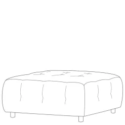 Webstoff Couchhocker in Graugrün - Visaraldo
