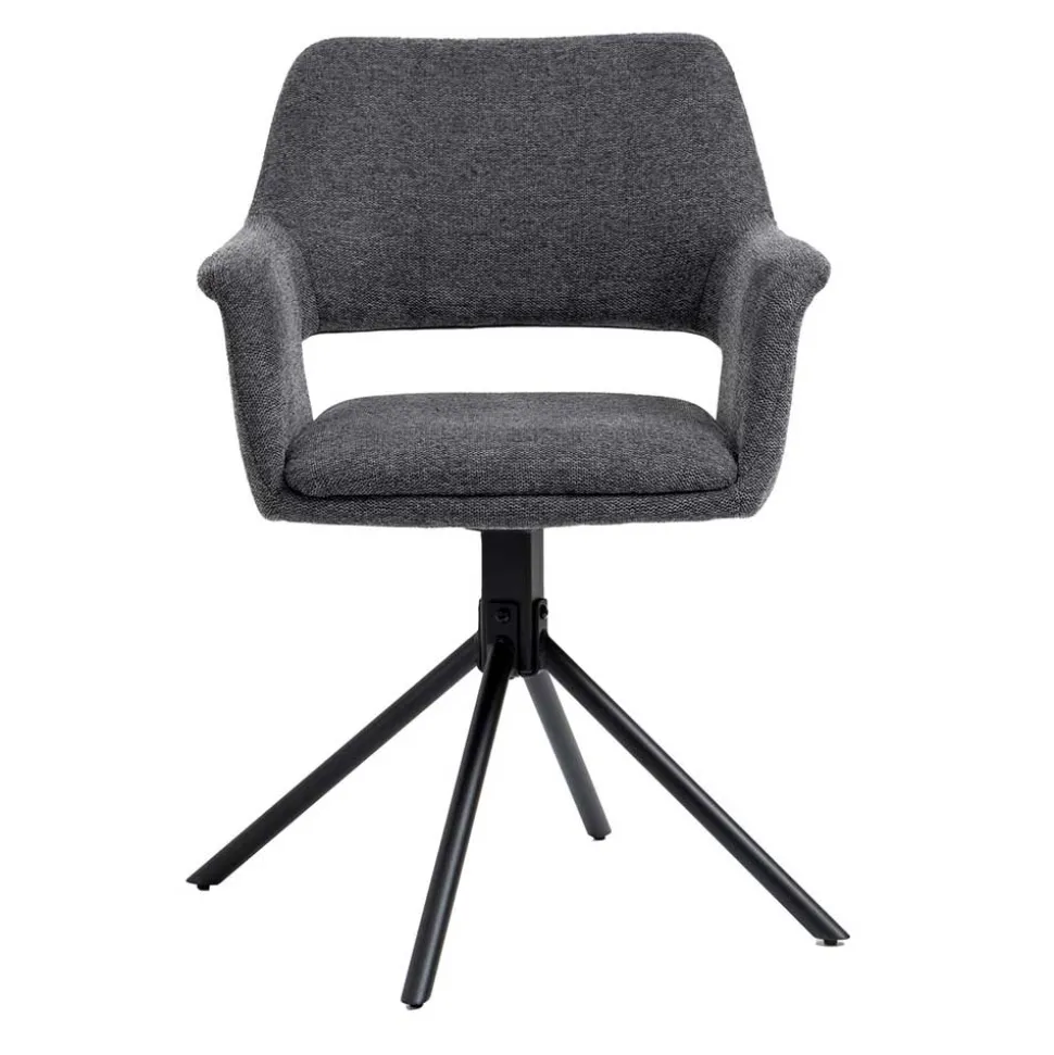 Webstoff Tischsessel drehbar - Lameiro (2er Set)