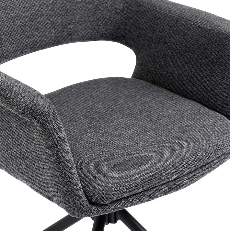 Webstoff Tischsessel drehbar - Lameiro (2er Set)