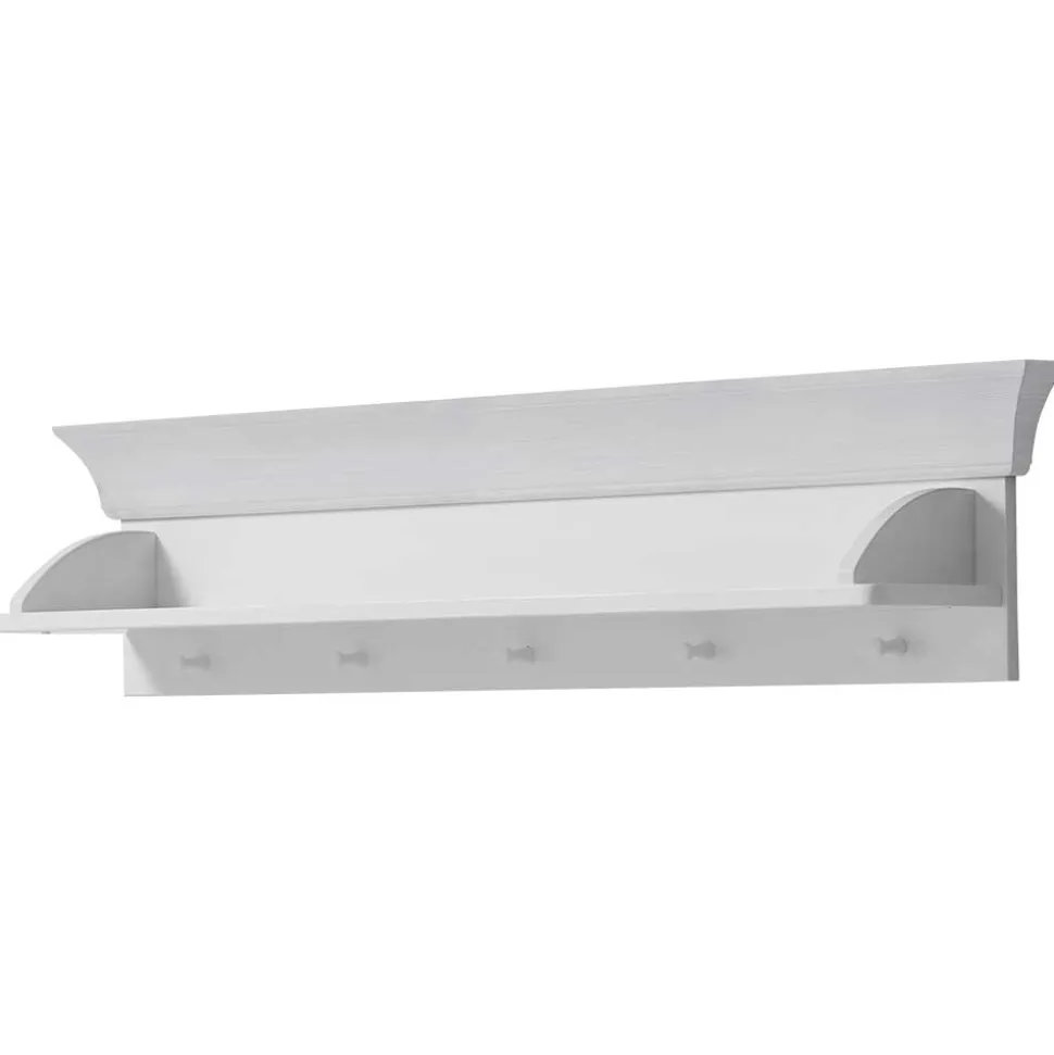 Weiß lackiertes Wandboard aus Kiefernholz - Satumare