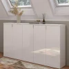 Weiße Kommode 5-türig - Ejulia (dreiteilig)