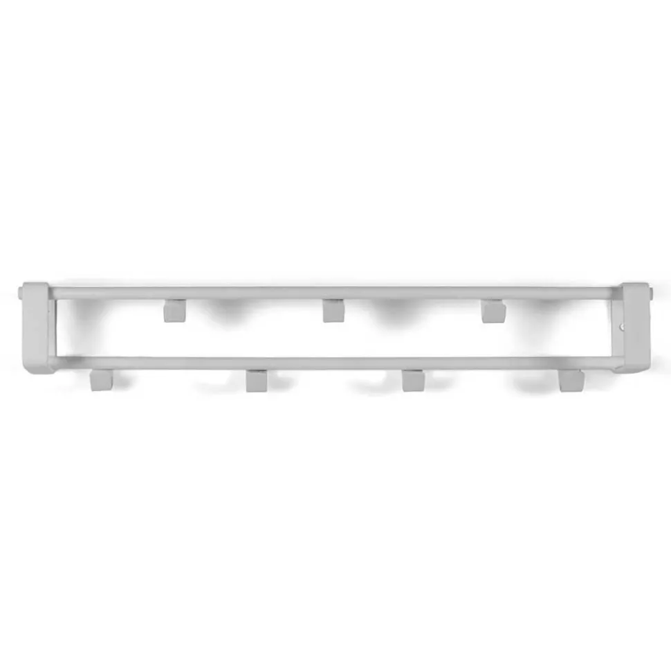 Weiße Stahl-Wandgarderobe mit 60cm Breite - Torosma