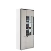 Weiße Stauraumvitrine in modernem Design - Loazin