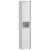 Weißer Badezimmerschrank 165 cm hoch - Seriacus
