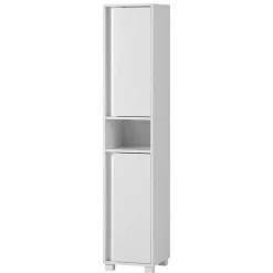 Weißer Badezimmerschrank 165 cm hoch - Seriacus