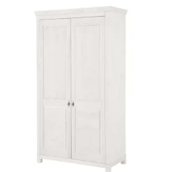Weißer Kleiderschrank aus Kiefer Massivholz - Filippo