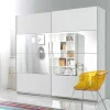 Weißer Kleiderschrank mit Spiegel - Juleste