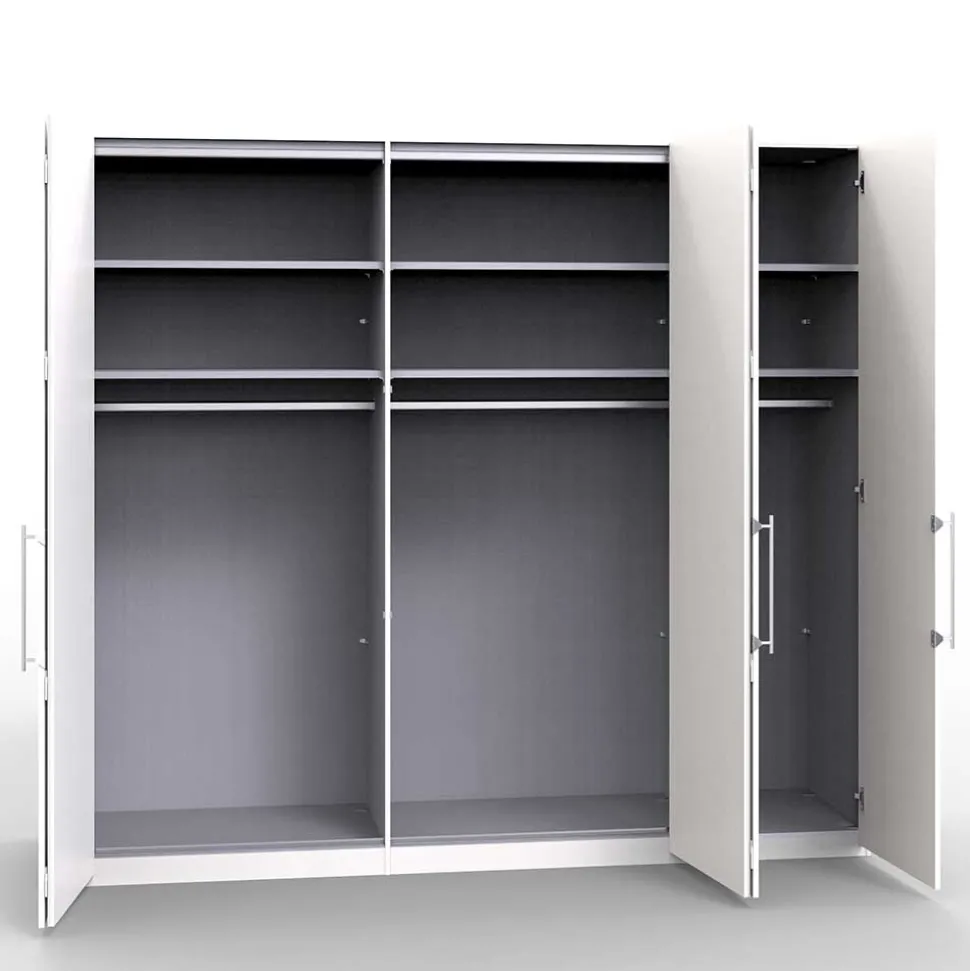 Weißer Schlafzimmer Schrank 3 türig - Donpiave