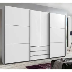 Weißer Schlafzimmerschrank in modernem Design - Gastruna