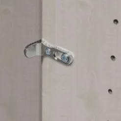 Weißer Schwebetüren-Schrank mit Spiegel - Flinn