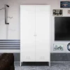 Weißer Universalschrank aus Metall - Elyett
