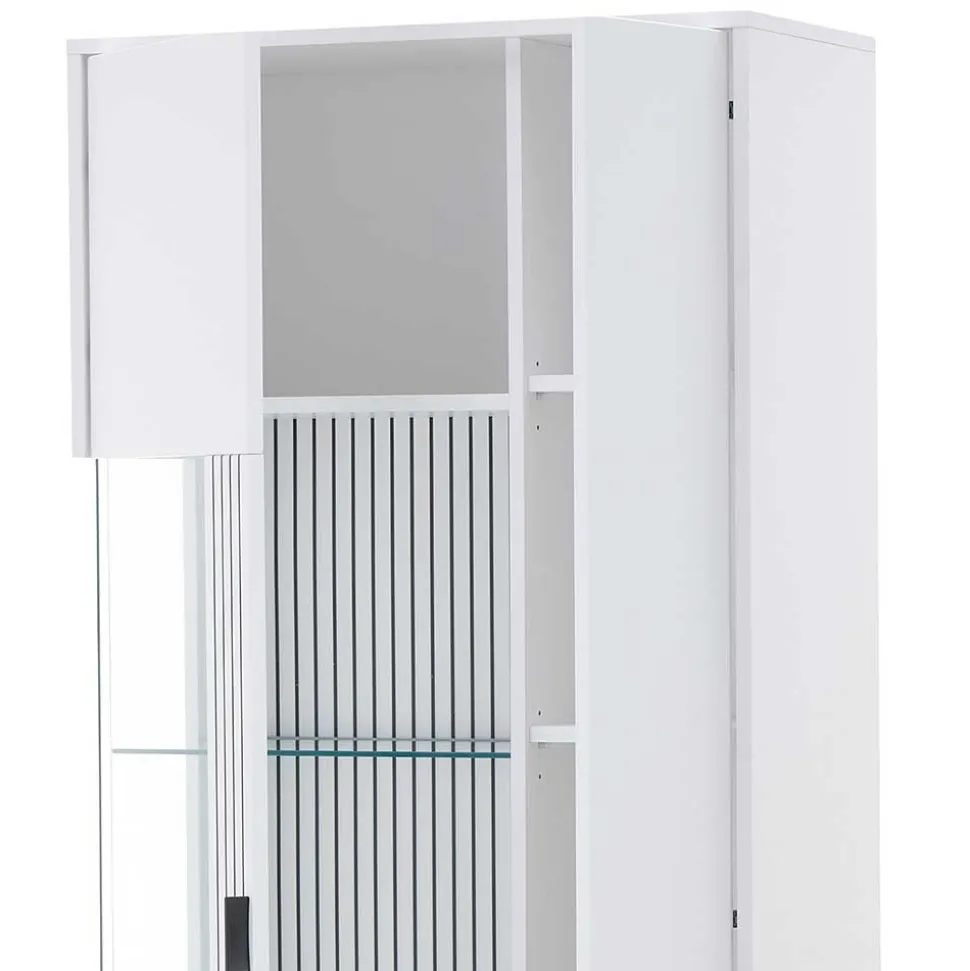 Weißer Vitrinenschrank 2-türig - Dualkos