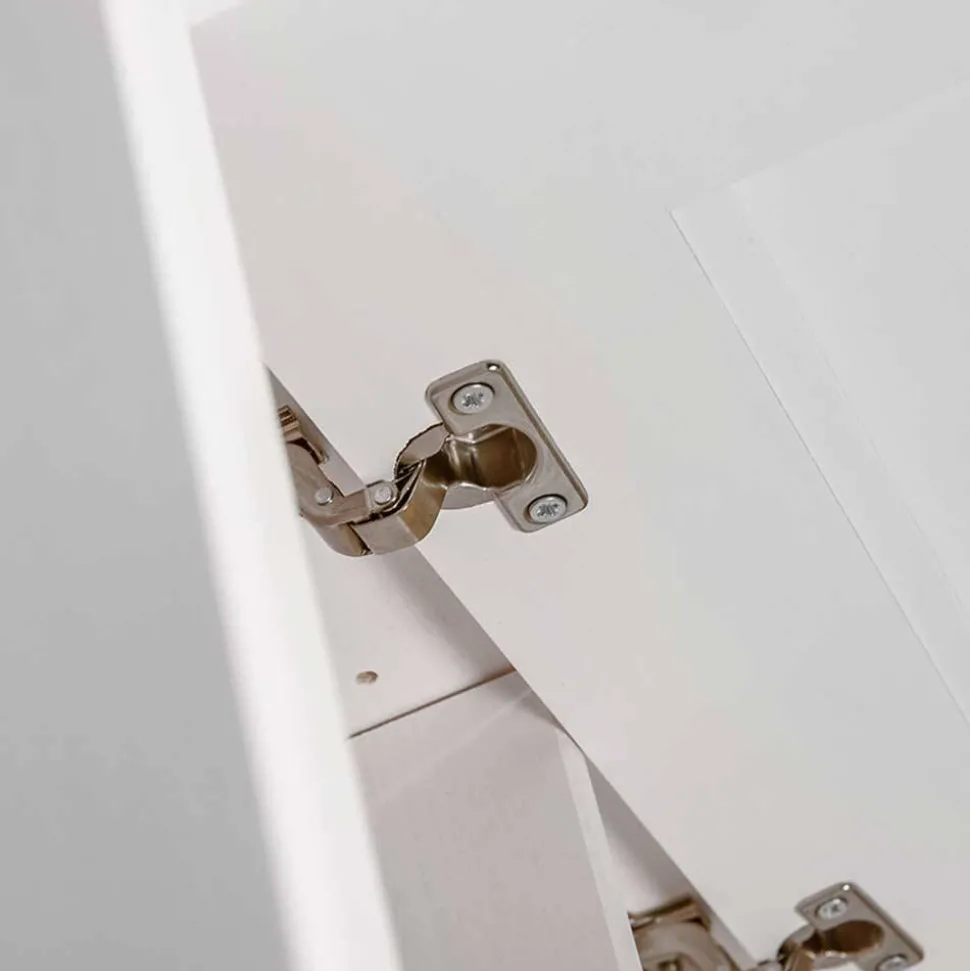 Weißes Landhausbett mit Schubladen - Presto
