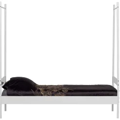 Weißes Metallbett mit Baldachin - Jenva