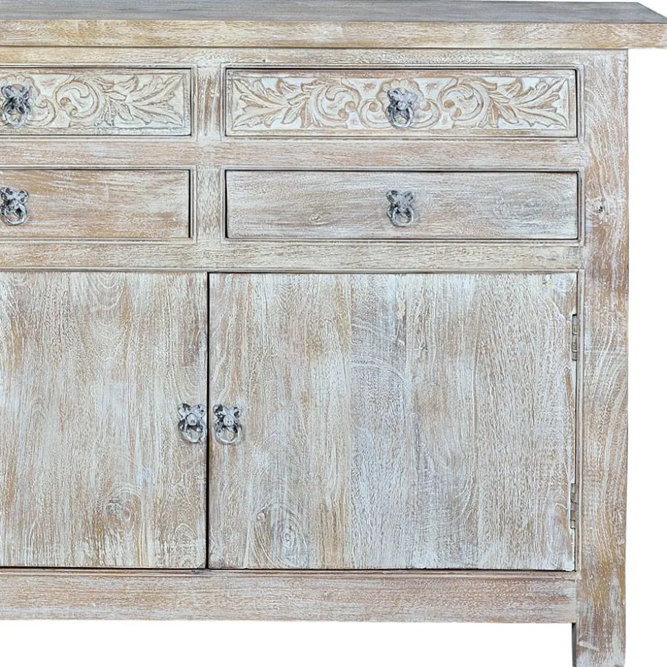 White Wash Sideboard - Shabby Chic - Catlony