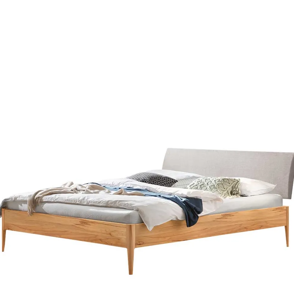 Wildbuche Bett mit Polsterkopfteil - Liancos