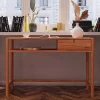 Wildbuche Schreibtisch mit Schublade & Fach - Indrya