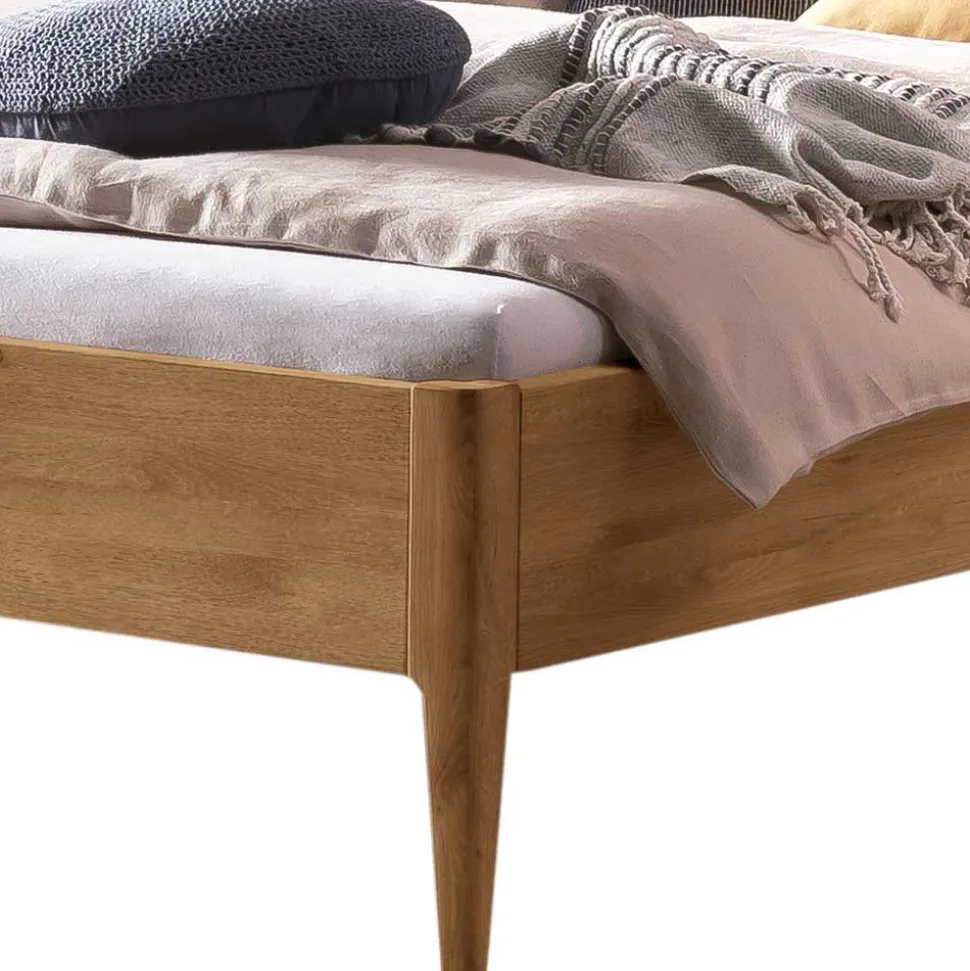 Wildeiche Bett in 160x200 180x200 - Locondra