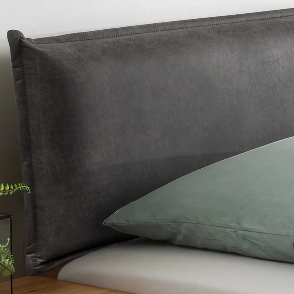 Wildeiche Bett mit Schubkasten Set - Zennian (dreiteilig)