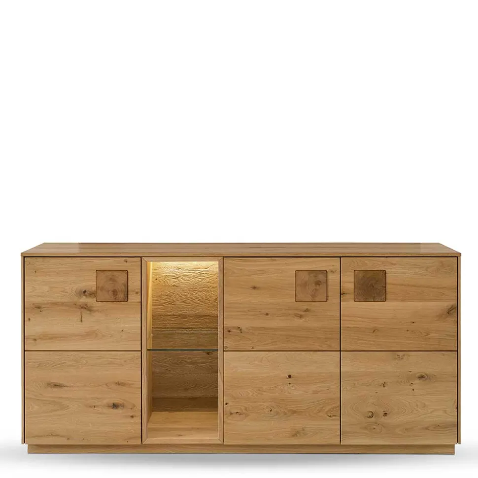 Wildeiche Sideboard in 170 cm Breite - Millena