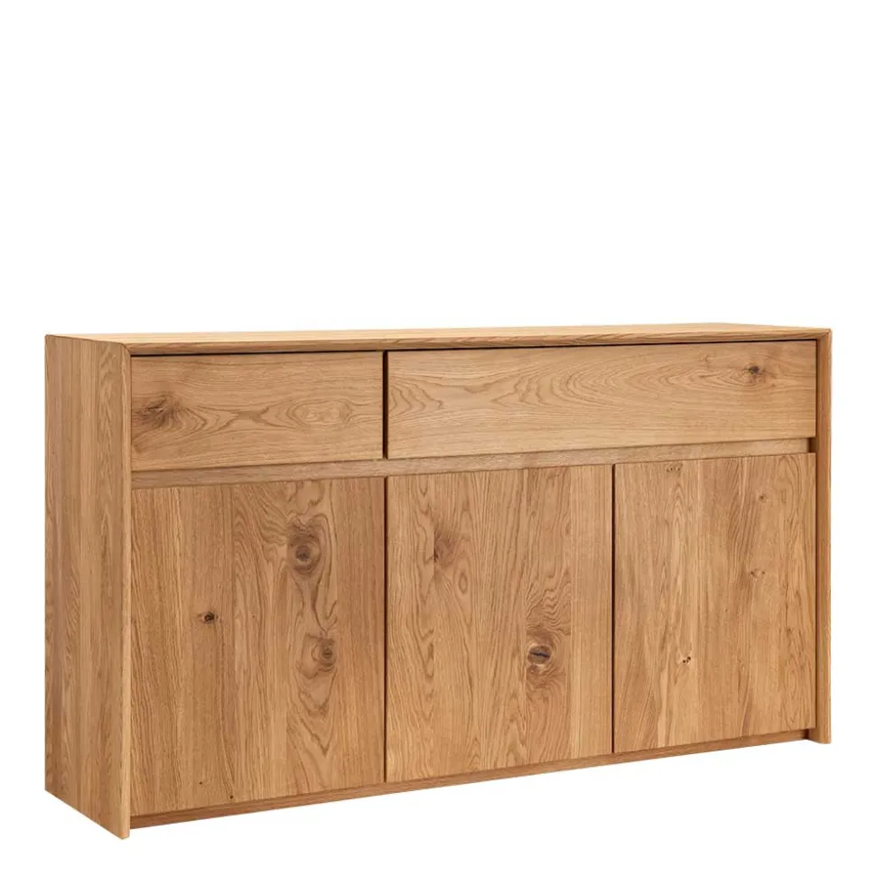 Wildeiche Sideboard mit zwei Schubladen - Zandras