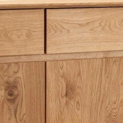 Wildeiche Sideboard mit zwei Schubladen - Zandras